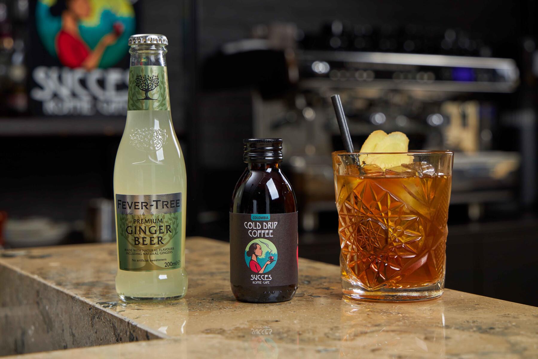 cold drip coffee gingerbeer